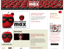 Tablet Screenshot of premiosmax.com